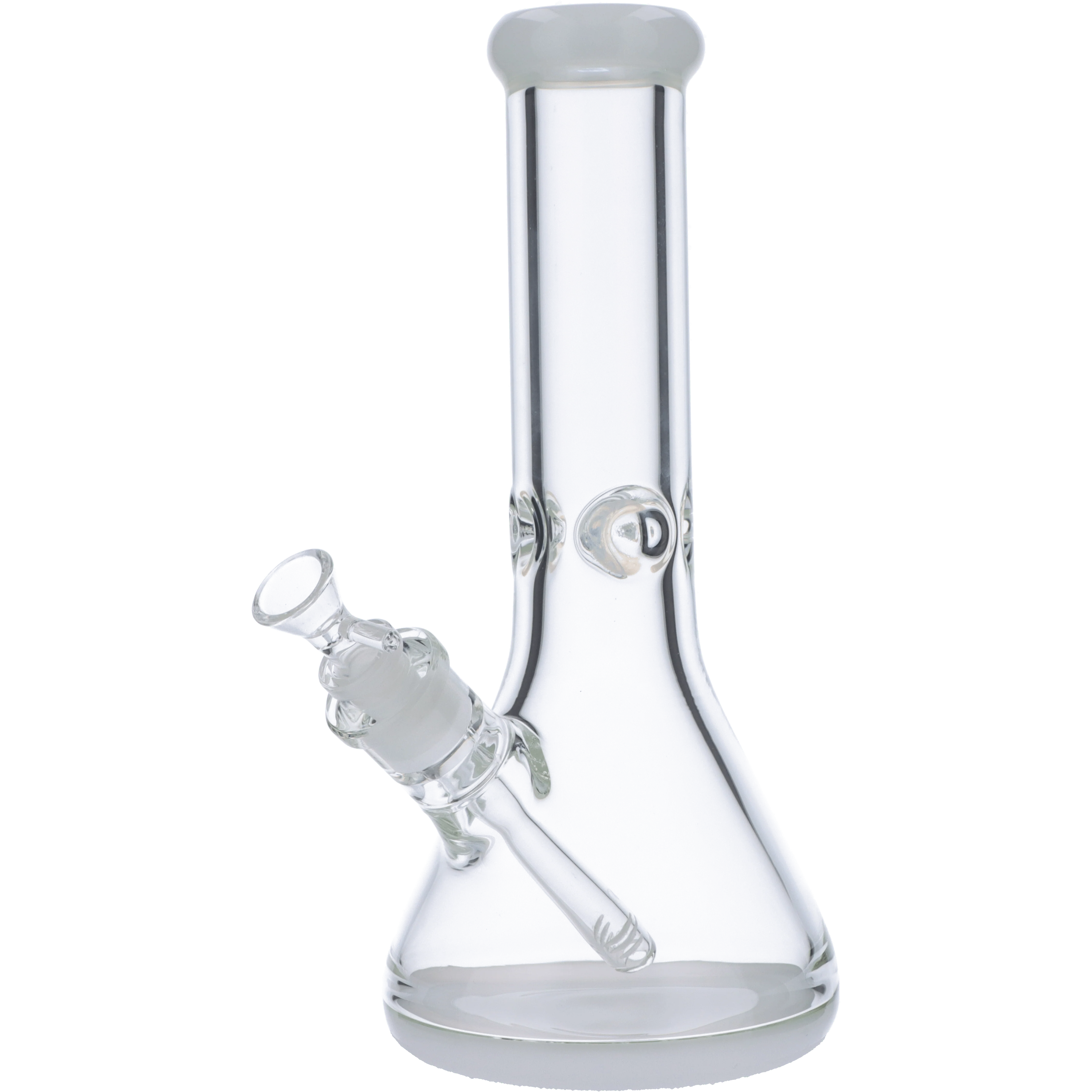Valiant Colored Base Beaker Water Pipe - White - 12in.