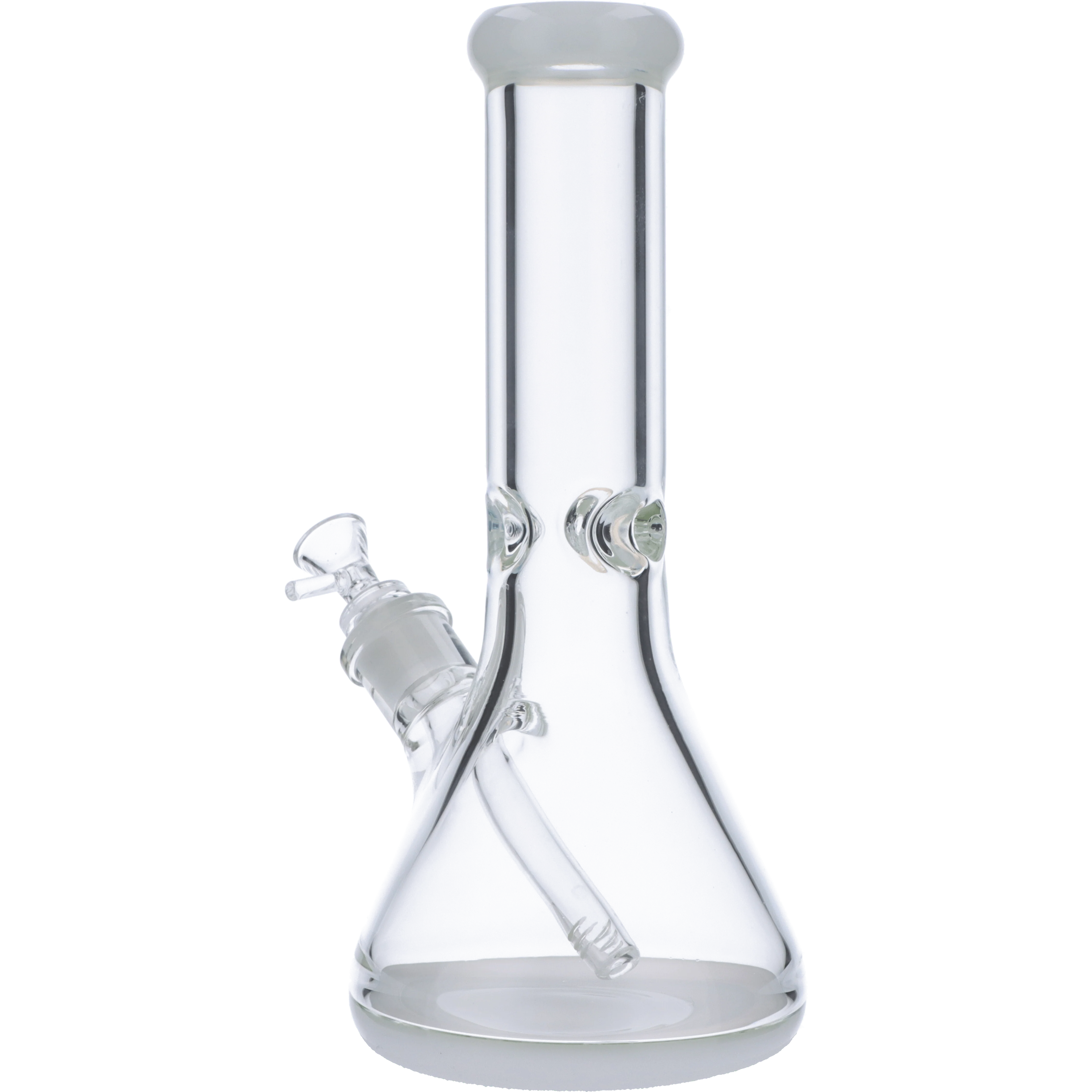 Valiant Colored Base Beaker Water Pipe - White - 12in. - Image 3