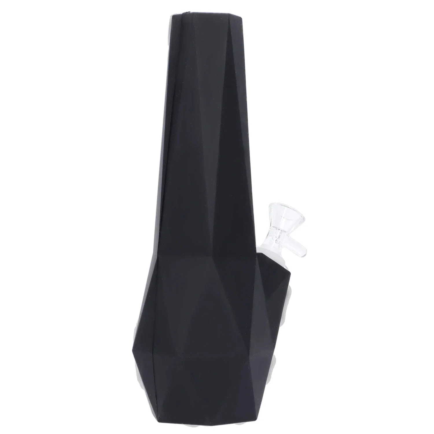 Valiant Diamond Silicone Water Pipe - Black - 10in. - Image 2