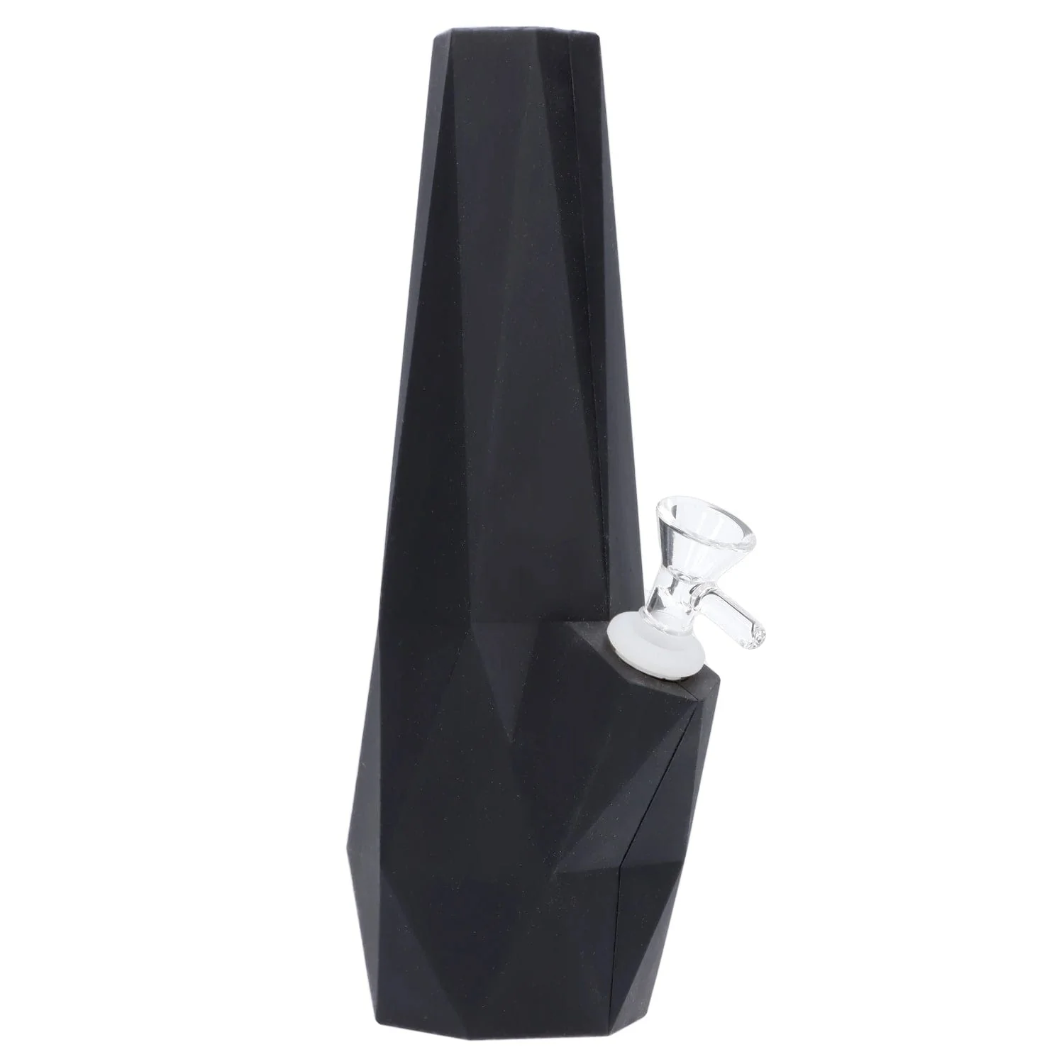 Valiant Diamond Silicone Water Pipe - Black - 10in. - Image 8
