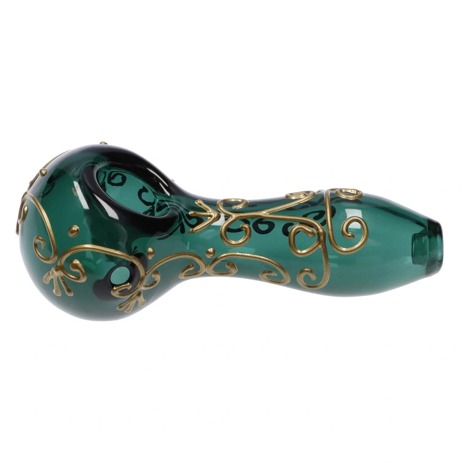 Valiant Golden Henna Spoon Pipe - Teal