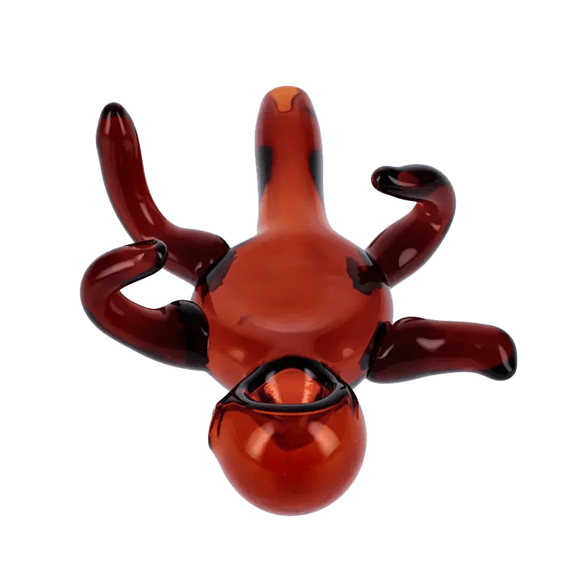 Valiant Hand Glass Pipe - Amber - 5in.