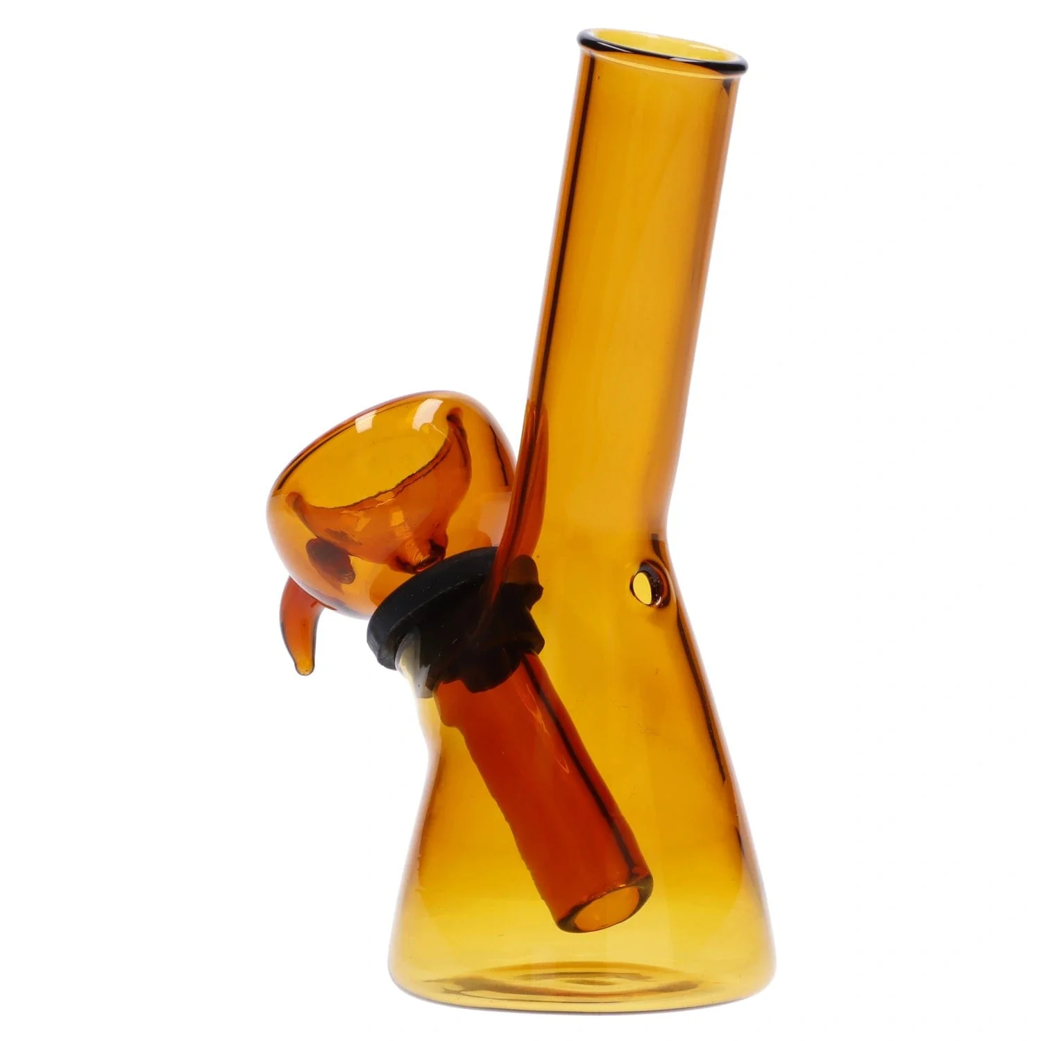 Valiant Mini Water Pipe - Amber - 4.3in. - Image 4