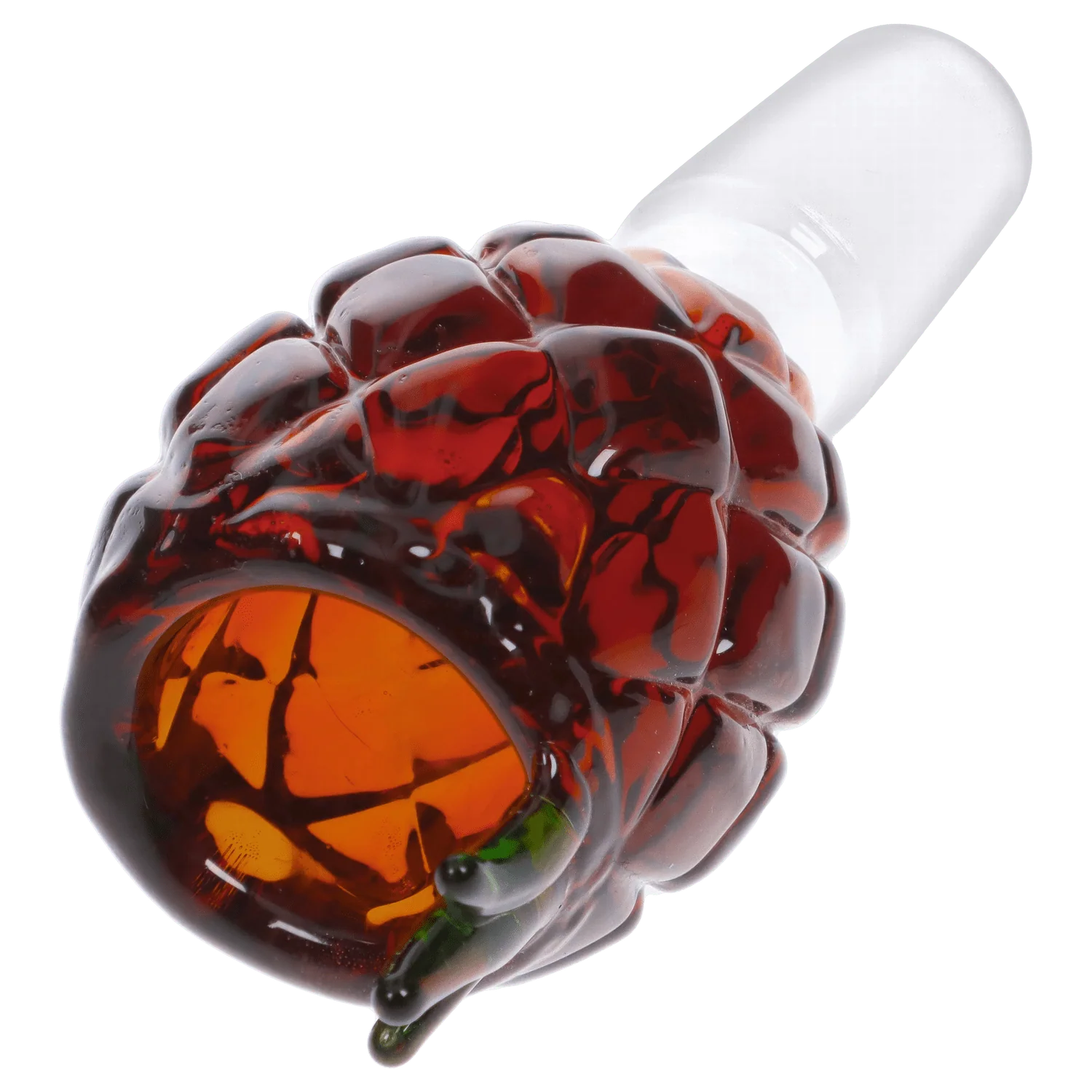 Valiant Pineapple Herb Bowl - Amber - Male 14mm - Image 3