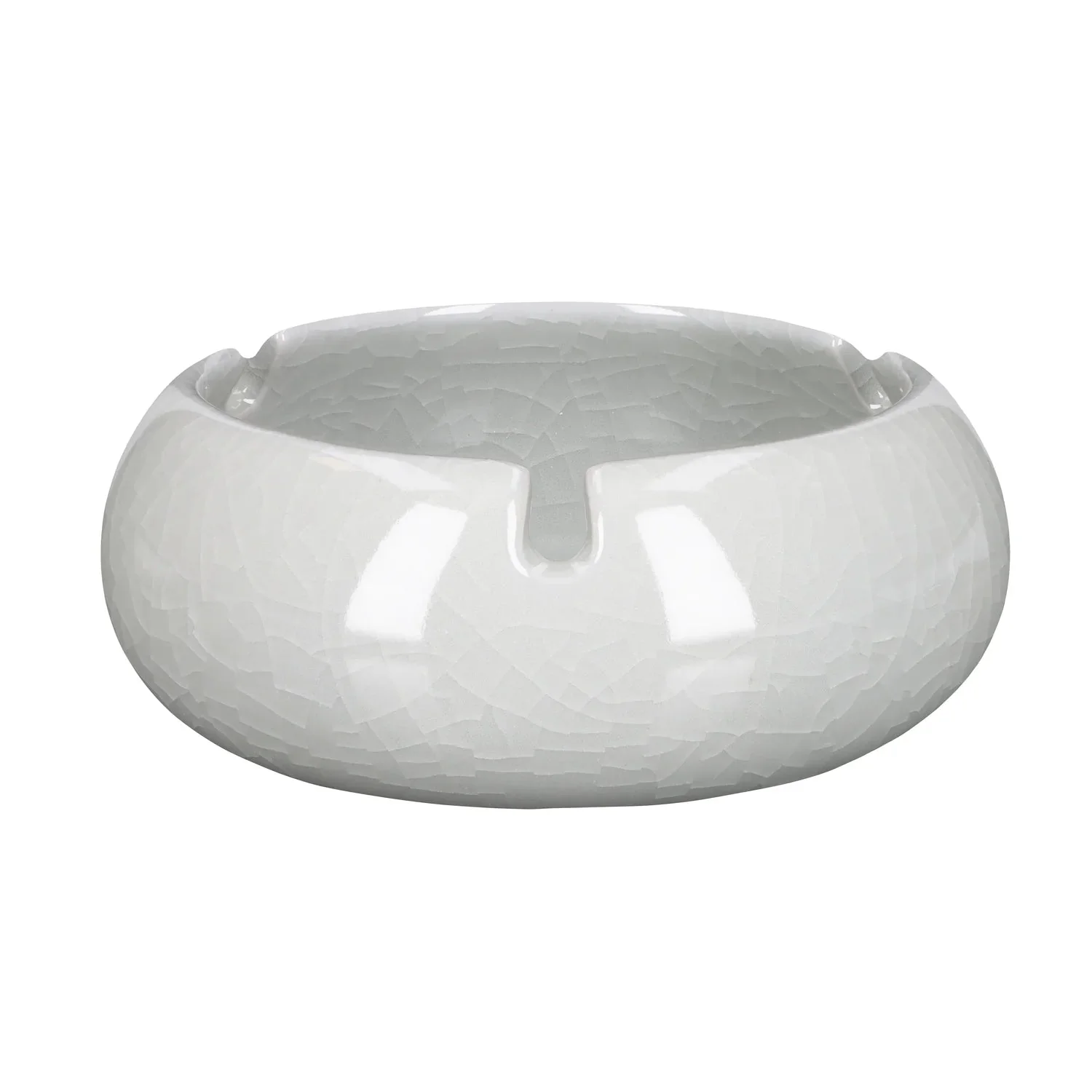 Valiant Round Glass Ashtray - White - 4in - Image 2