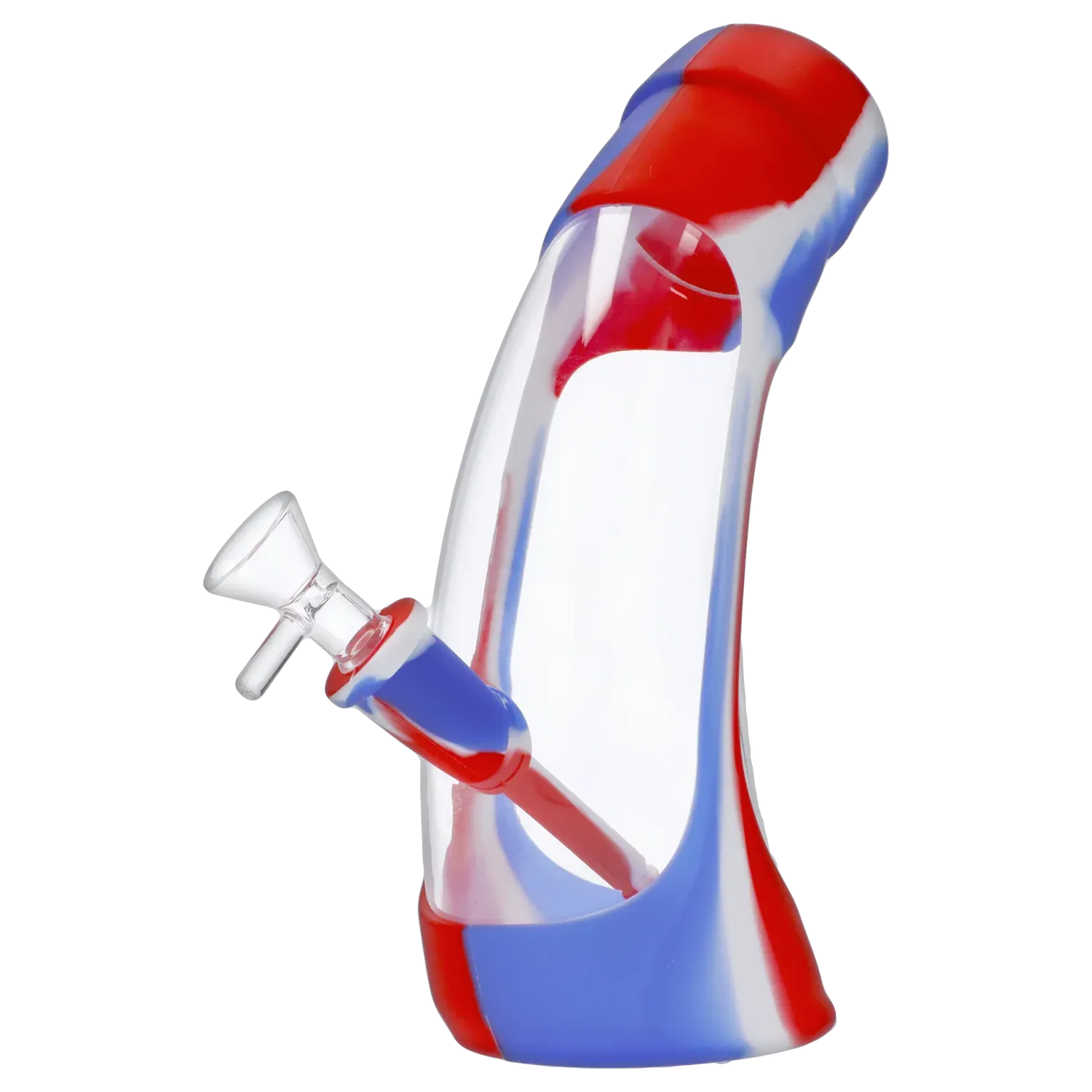 Valiant Silicone & Acrylic Water Pipe - Assorted - 8.5in. - Image 2