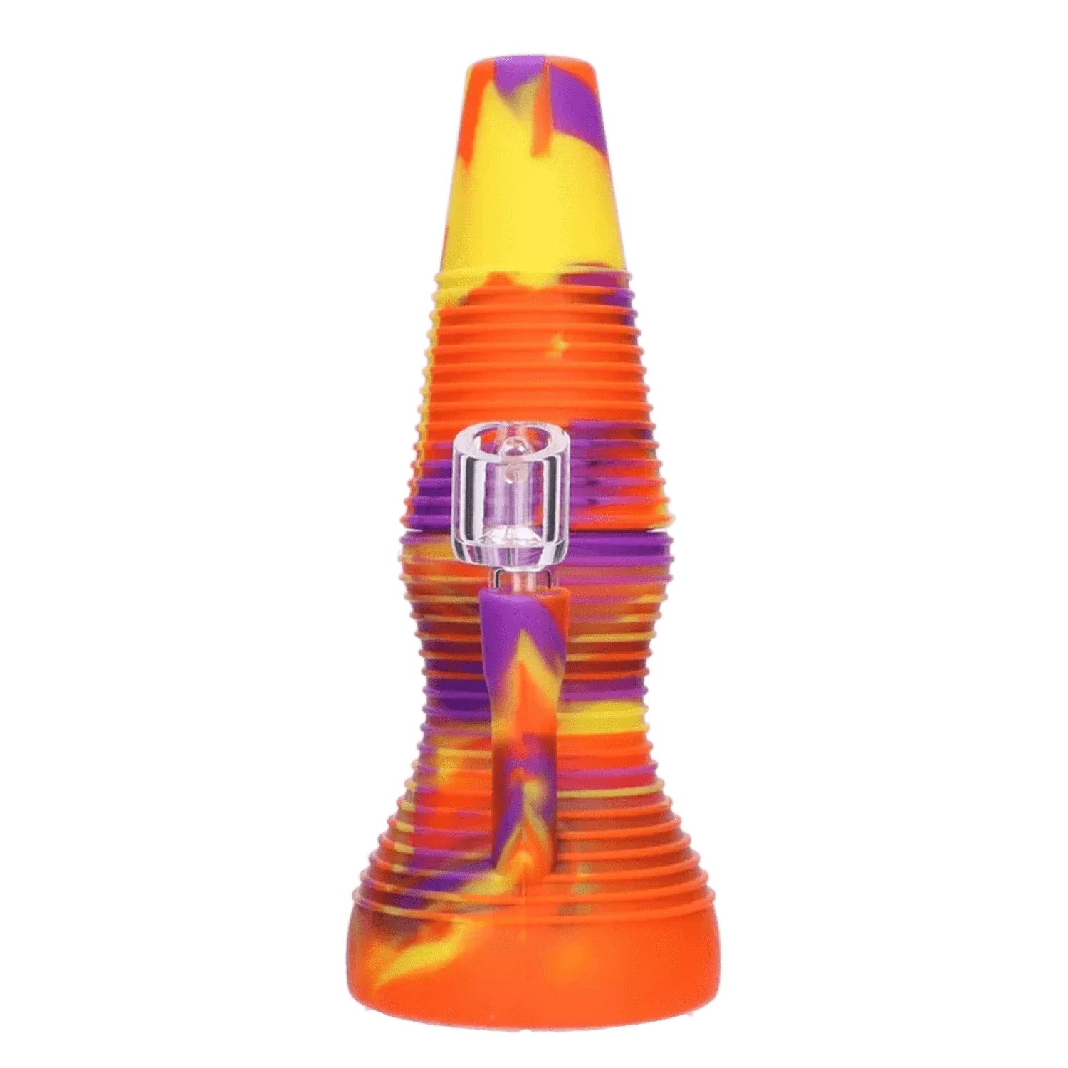Valiant Silicone Dab Rig - Orange Yellow & Purple - Image 4