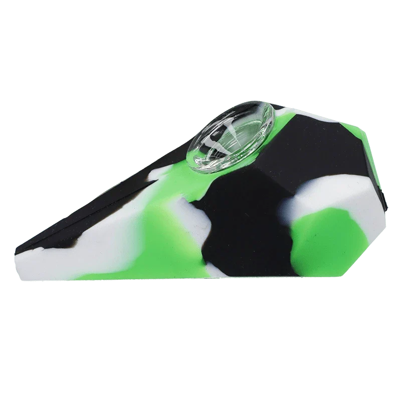 Valiant Silicone Diamond Hand Pipe - Assorted - 4in. - Image 5