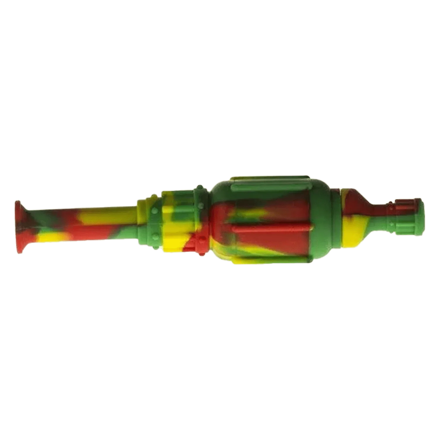 Valiant Silicone Nectar Collector W/ Ti Nail - Red & Green - Image 2
