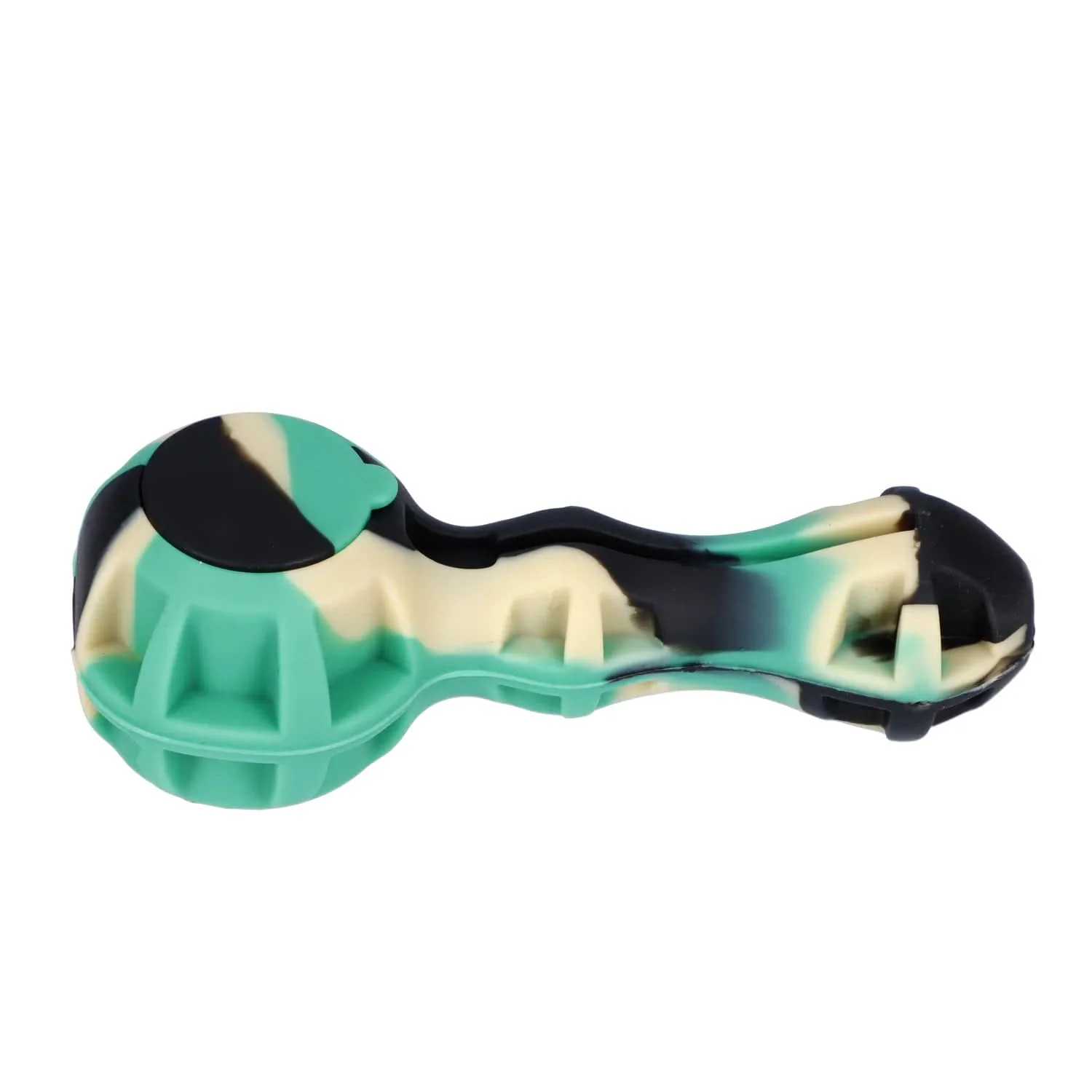 Valiant Silicone Pipe w/Glass Bowl & Secret Storage - Assorted - 4in. - Image 9