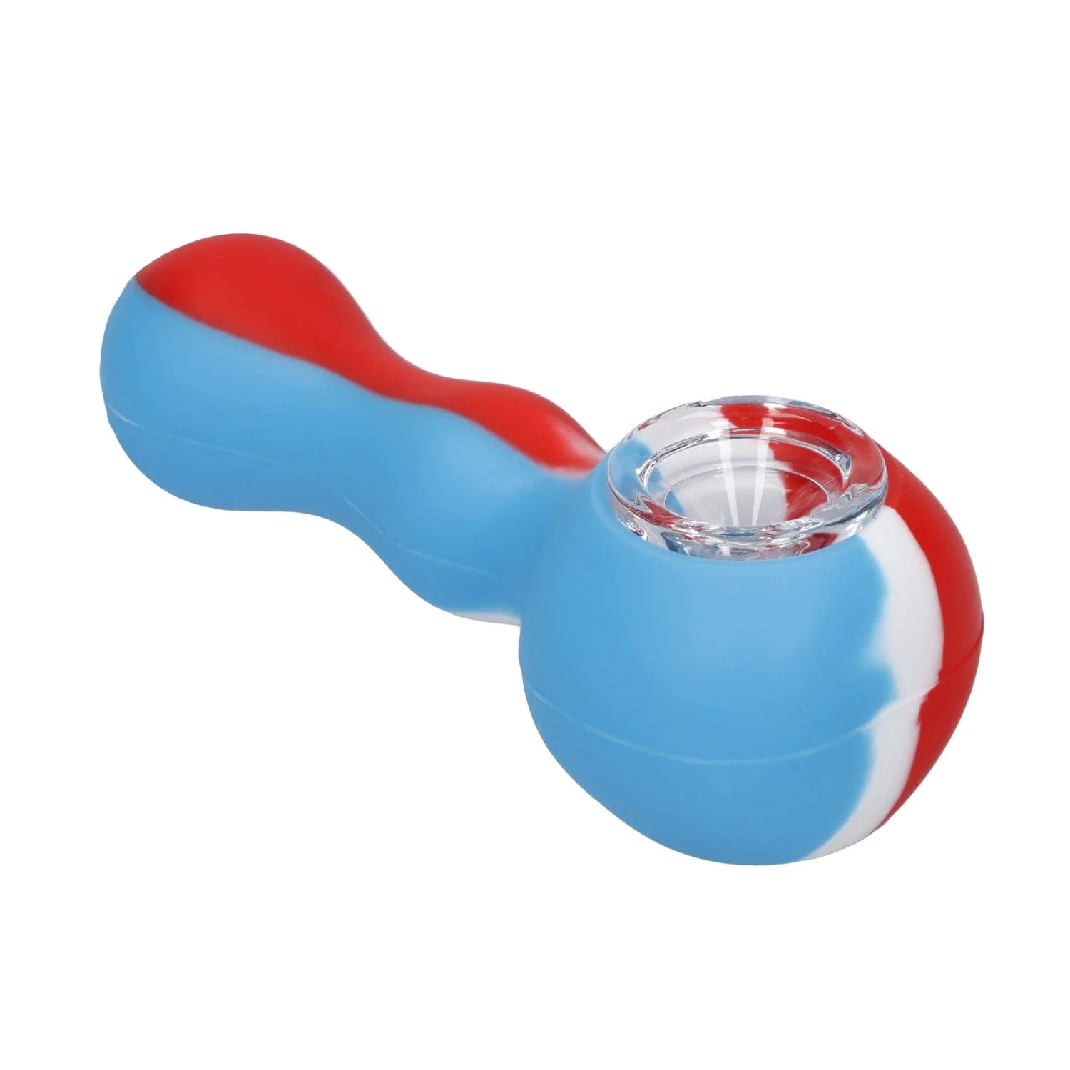 Valiant Silicone Pipe w/Glass Bowl & Secret Storage-Assorted-4in. - Image 3