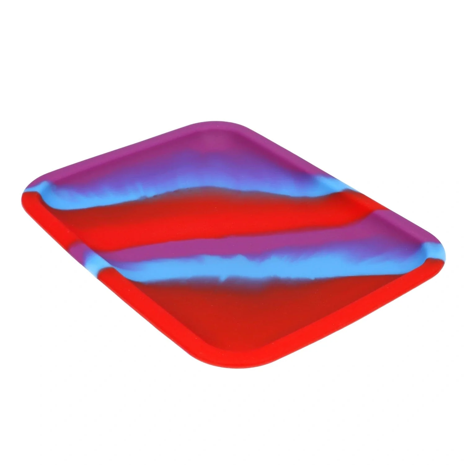 Valiant Silicone Rolling Tray - Blue Purple & Red - 8x6in. - Image 2