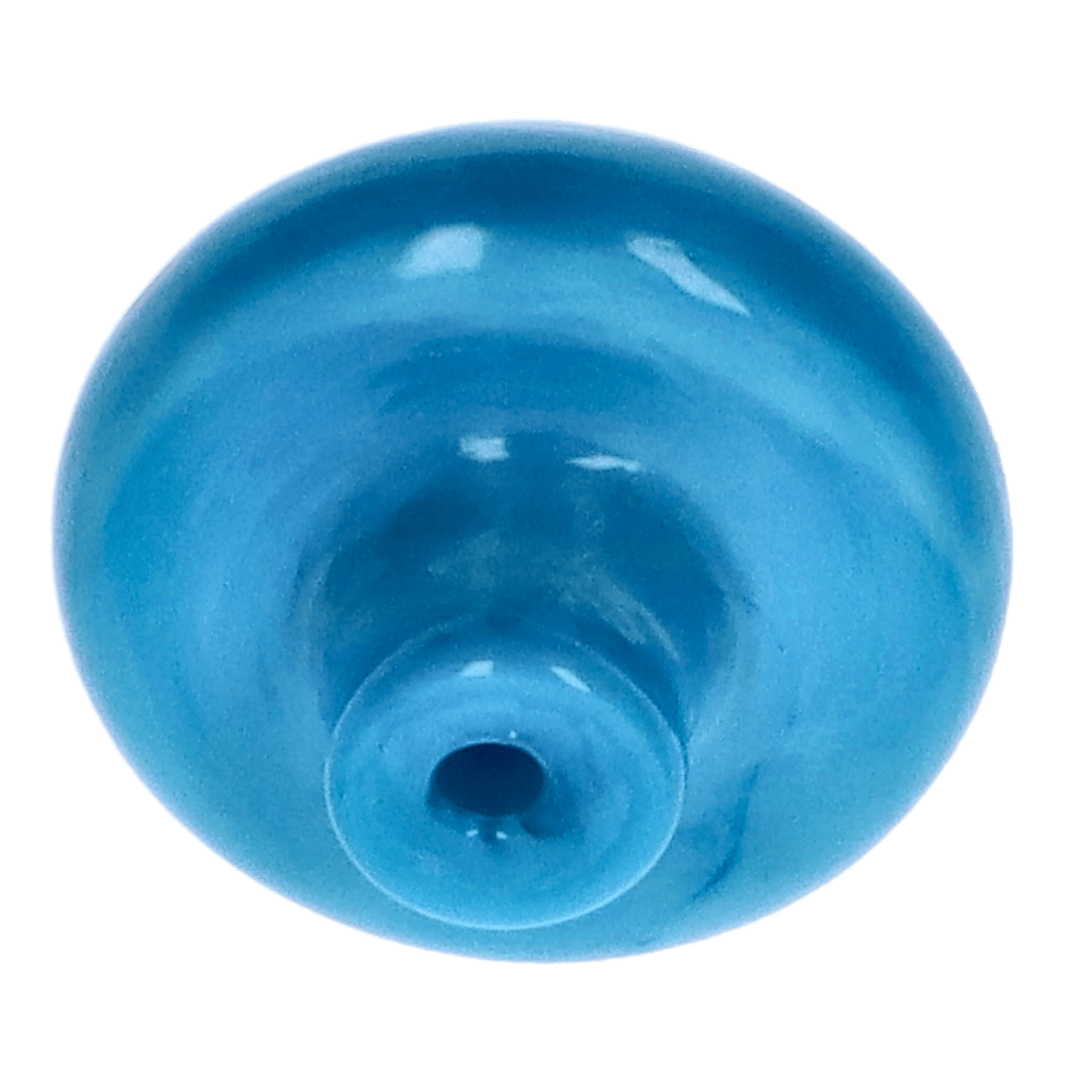 Valiant Spotted Mushroom Glass Carb Cap - Light Blue - Image 2