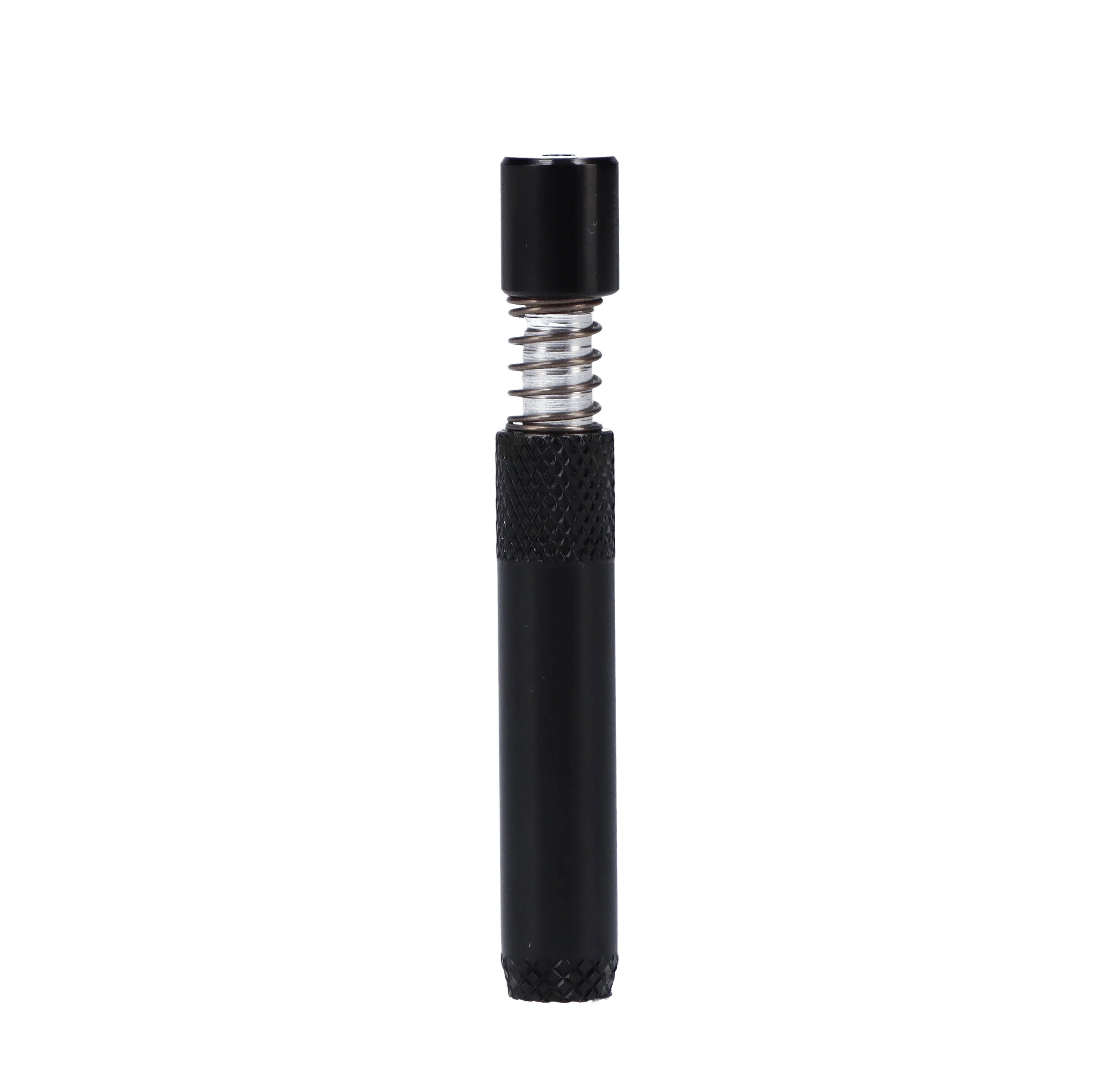 Valiant Spring Loaded Half Weave Tip One Hitter - Black