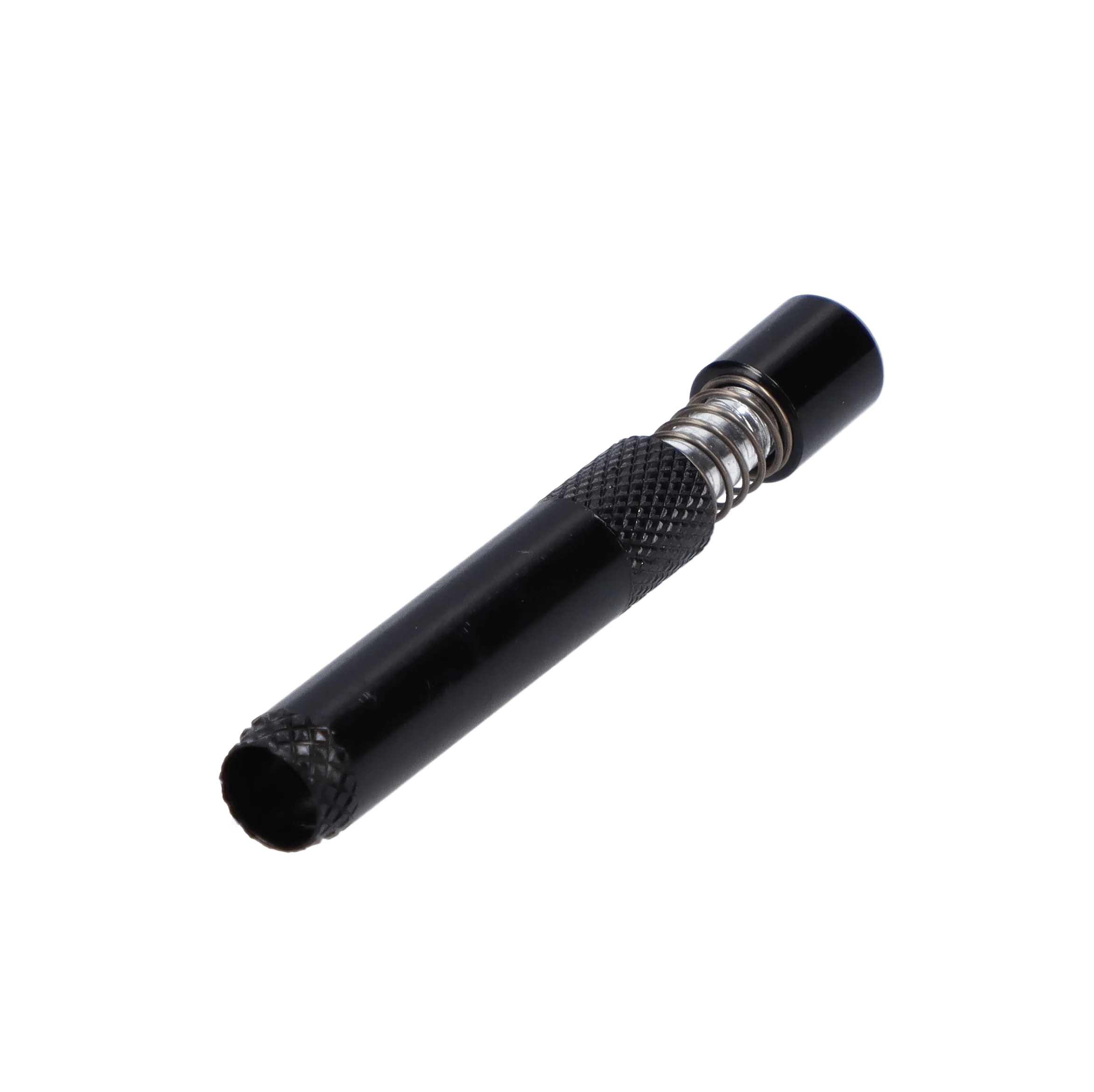 Valiant Spring Loaded Half Weave Tip One Hitter - Black - Image 2