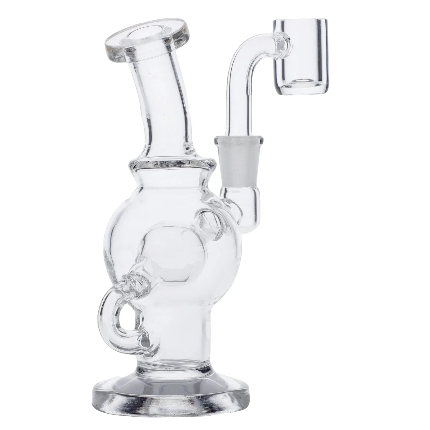 Water Pipe w/Quartz Mini Clear 5in - Image 2