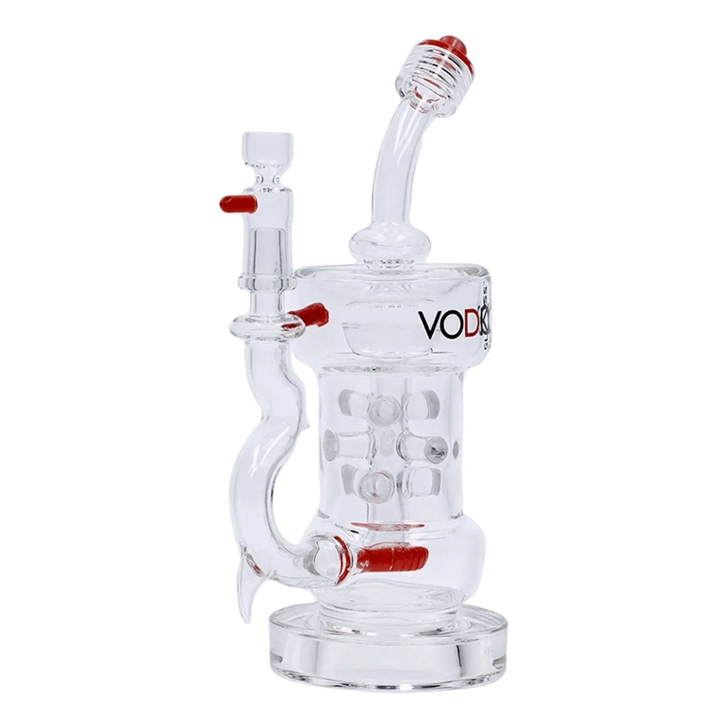 Vodka Icy Thunder Water Pipe - Red - 8.5in. - Image 2