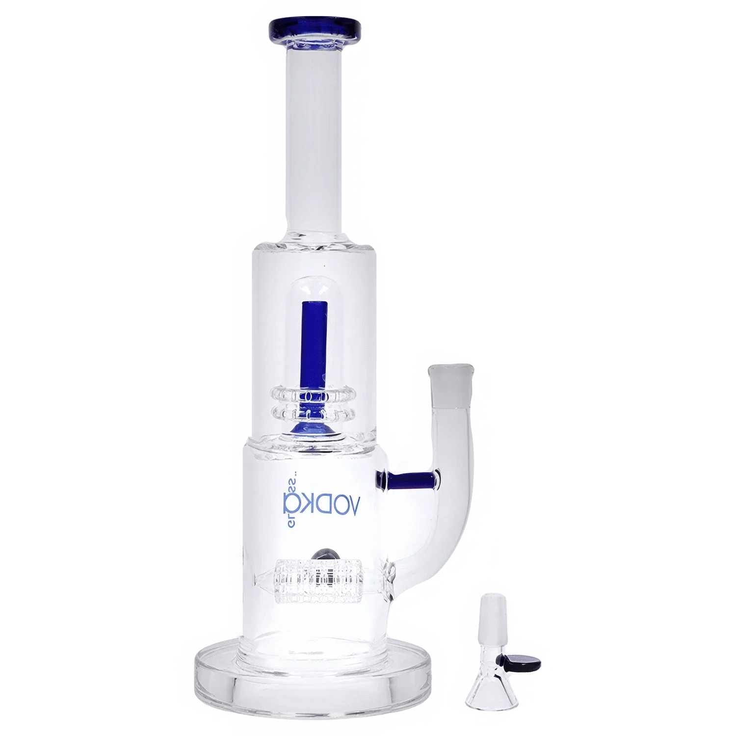 Vodka Water Pipe - Blue - 13in. - Image 3