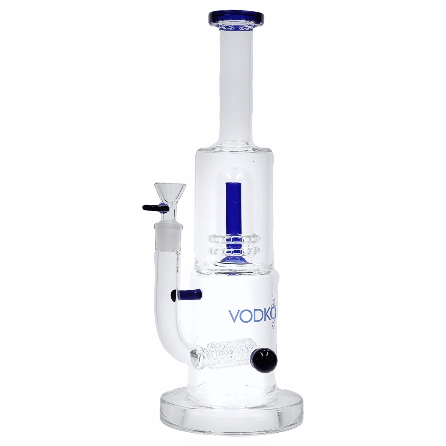 Vodka Water Pipe - Blue - 13in. - Image 4