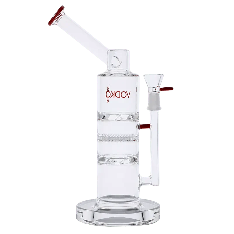 Vodka Water Pipe - Red - 13in. - Image 6