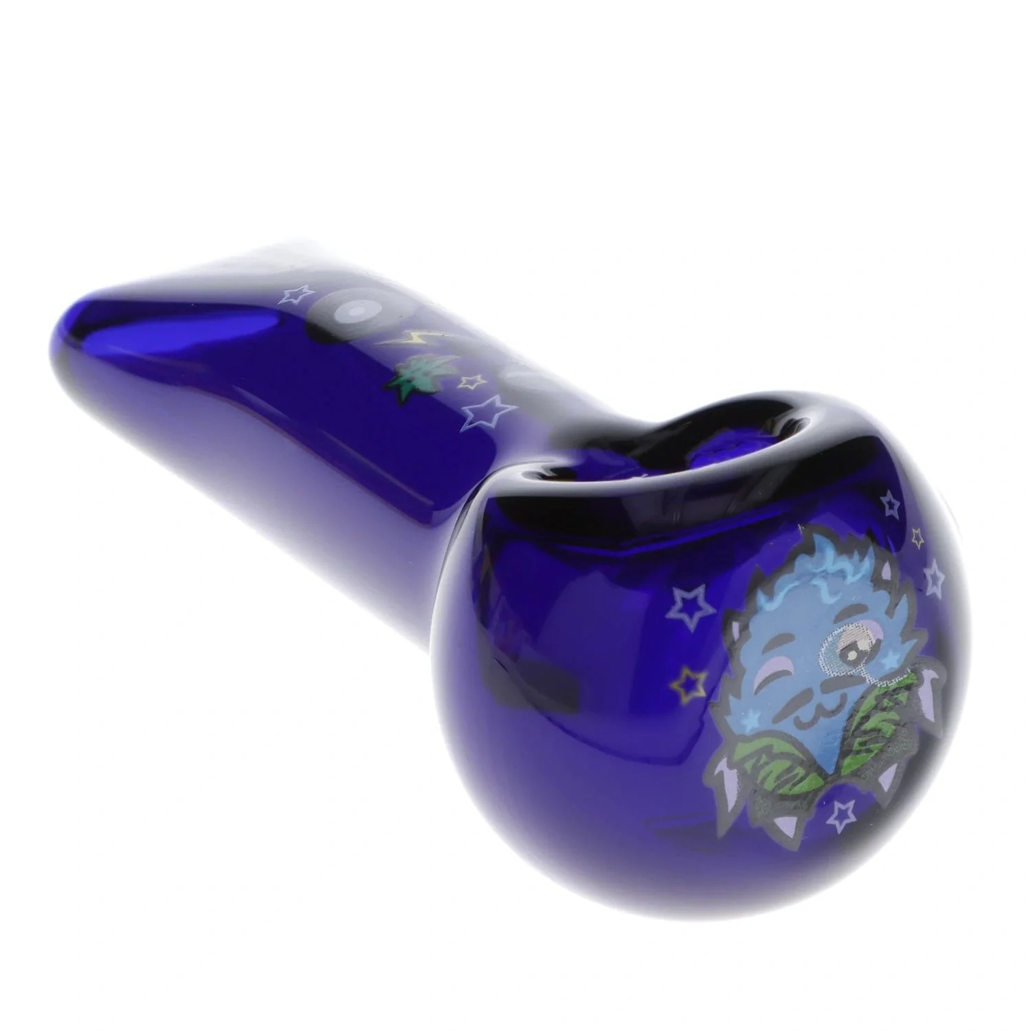 Wido Granddaddy Purple Spoon Pipe - Dark Blue - 4in. - Image 2