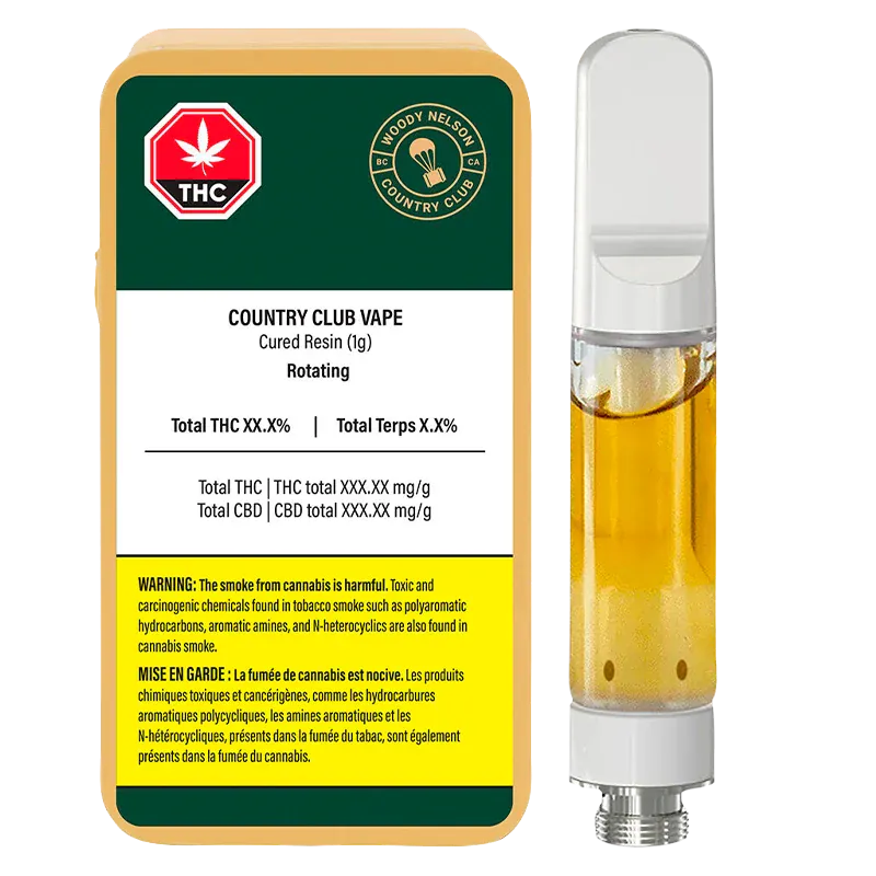 Country Club Live Resin Vape Cartridge