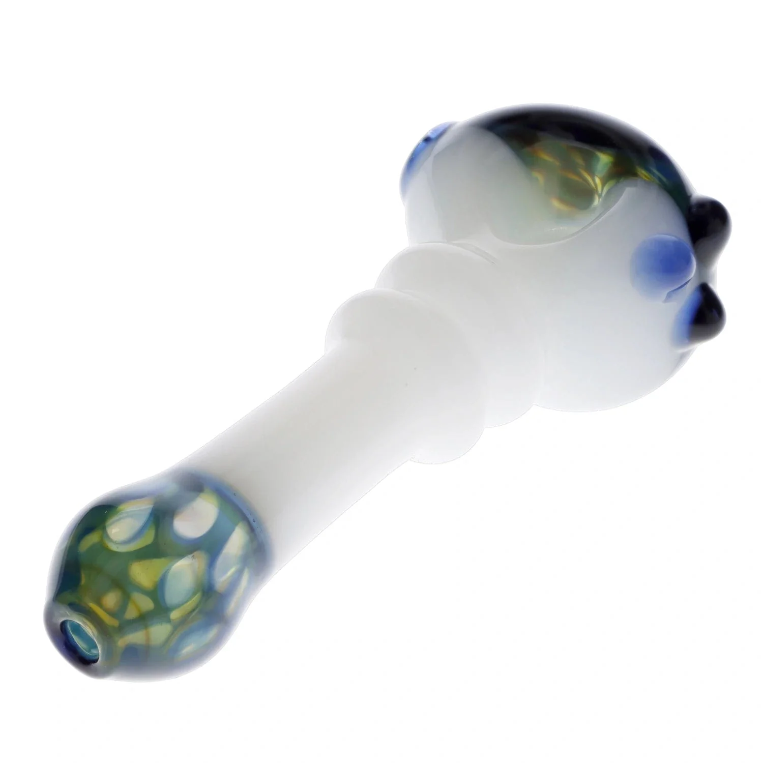 Valiant Wonderland Glass Pipe -White & Blue - 4.5in. - Image 6