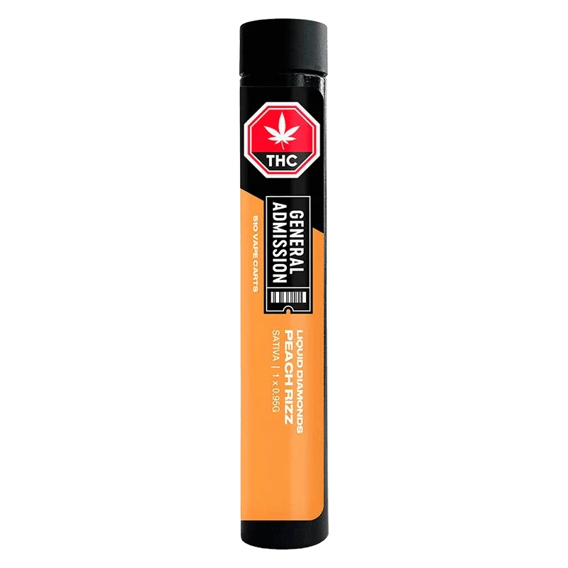 Peach Rizz Liquid Diamond Blend Vape Cartridge - Image 3