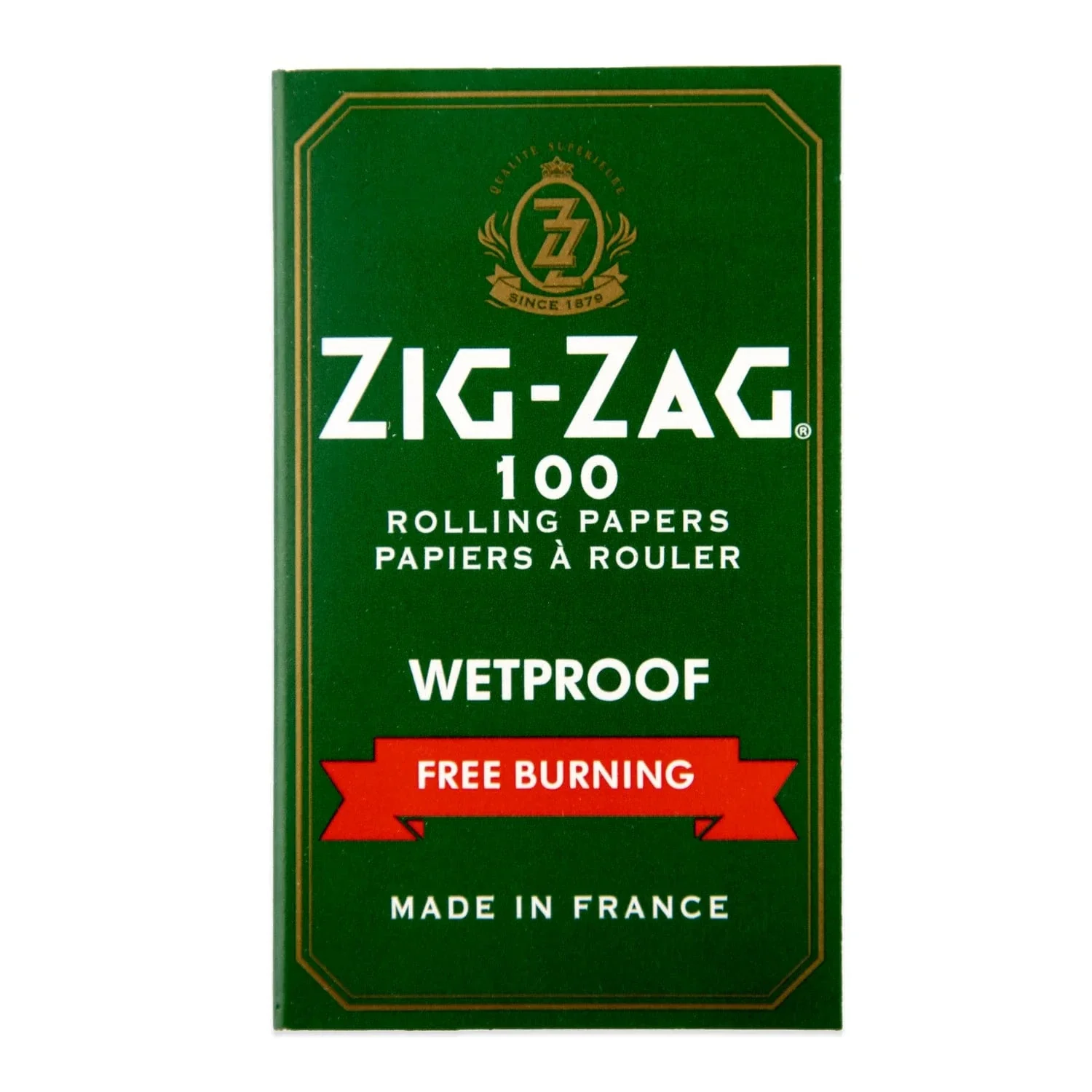 Zig Zag Wetproof Rolling Papers - Green- 1 ¼